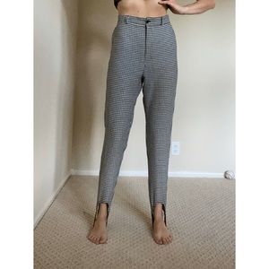 Vintage Black and white gingham riding pants